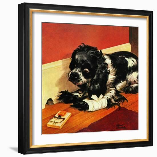 "Butch and Mousetrap," June 8, 1946-Albert Staehle-Framed Giclee Print