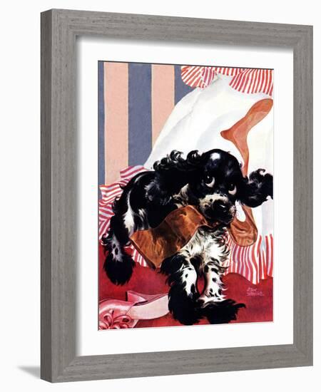 "Butch and the Nylons," February 15, 1947-Albert Staehle-Framed Giclee Print