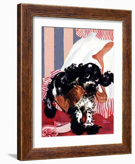 "Butch and the Nylons," February 15, 1947-Albert Staehle-Framed Giclee Print