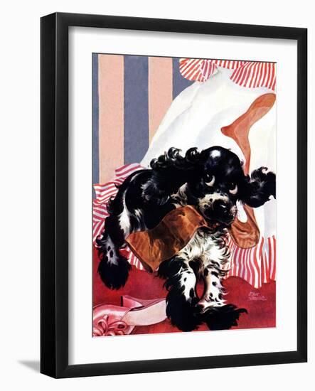 "Butch and the Nylons," February 15, 1947-Albert Staehle-Framed Giclee Print