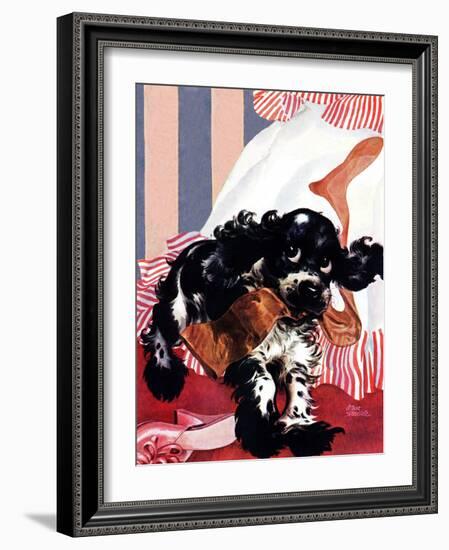 "Butch and the Nylons," February 15, 1947-Albert Staehle-Framed Giclee Print