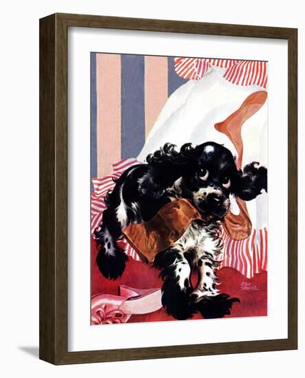 "Butch and the Nylons," February 15, 1947-Albert Staehle-Framed Premium Giclee Print