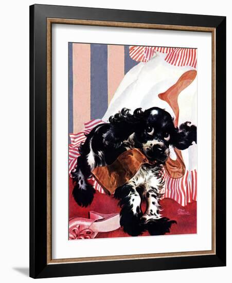 "Butch and the Nylons," February 15, 1947-Albert Staehle-Framed Premium Giclee Print