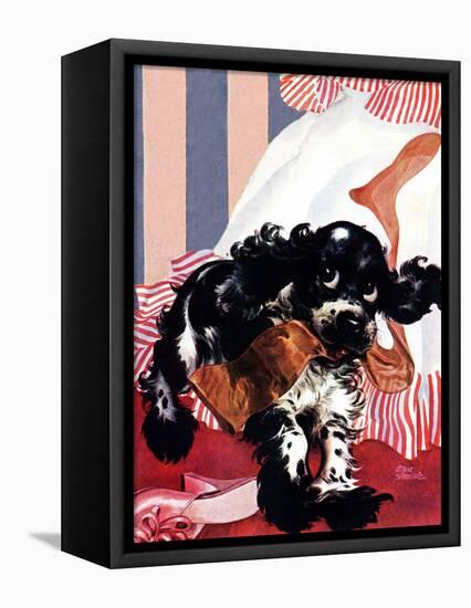 "Butch and the Nylons," February 15, 1947-Albert Staehle-Framed Premier Image Canvas