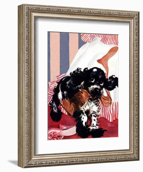 "Butch and the Nylons," February 15, 1947-Albert Staehle-Framed Giclee Print