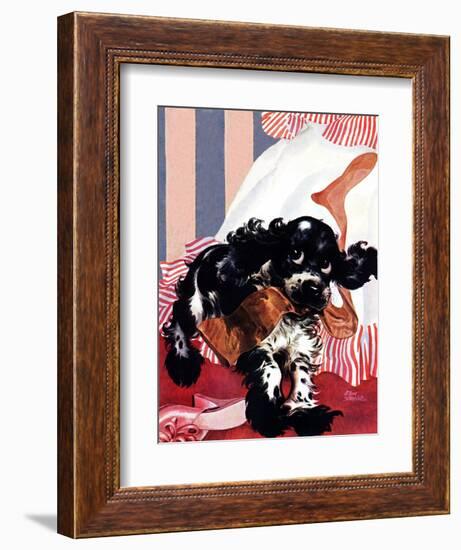 "Butch and the Nylons," February 15, 1947-Albert Staehle-Framed Giclee Print