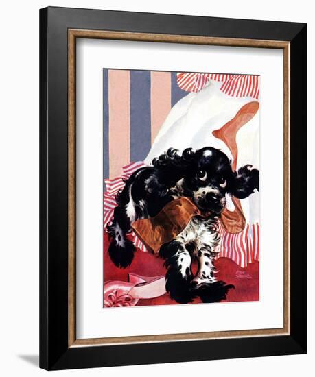 "Butch and the Nylons," February 15, 1947-Albert Staehle-Framed Giclee Print