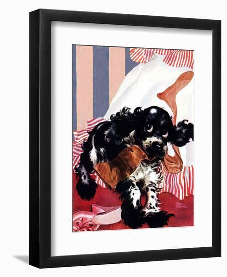 "Butch and the Nylons," February 15, 1947-Albert Staehle-Framed Giclee Print