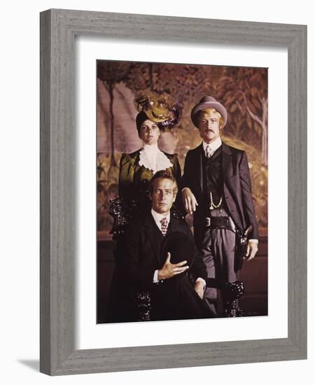 BUTCH CASSIDY AND THE SUNDANCE KID, 1969 directed by GEORGE ROY H Katharine Ross, Robert Redford an-null-Framed Photo