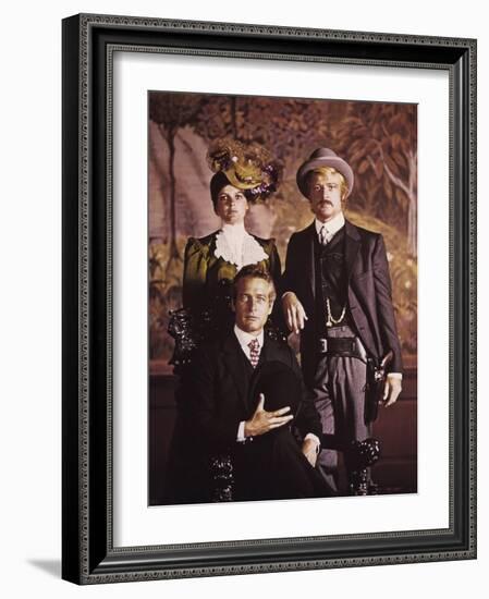 BUTCH CASSIDY AND THE SUNDANCE KID, 1969 directed by GEORGE ROY H Katharine Ross, Robert Redford an-null-Framed Photo