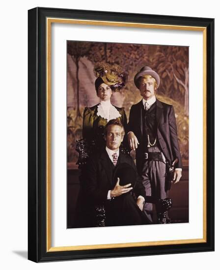 BUTCH CASSIDY AND THE SUNDANCE KID, 1969 directed by GEORGE ROY H Katharine Ross, Robert Redford an-null-Framed Photo