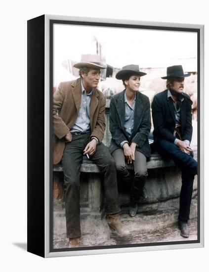 BUTCH CASSIDY AND THE SUNDANCE KID, 1969 directed by GEORGE ROY H Paul Newman, Katharine Ross and R-null-Framed Stretched Canvas