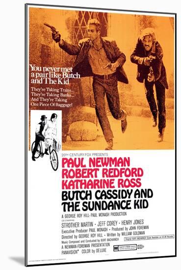 Butch Cassidy and the Sundance Kid, 1969-null-Mounted Art Print