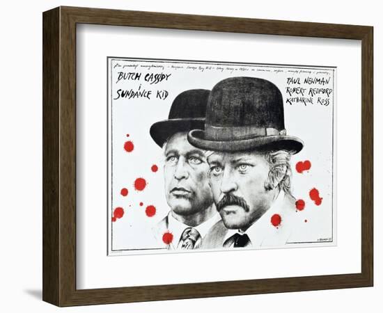 Butch Cassidy and the Sundance Kid, 1969-null-Framed Premium Giclee Print