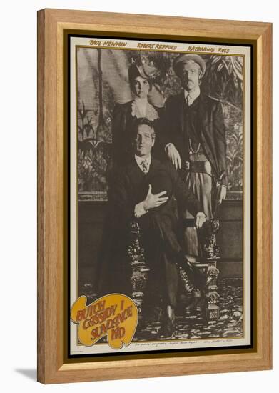 Butch Cassidy and the Sundance Kid, French Movie Poster, 1969-null-Framed Stretched Canvas