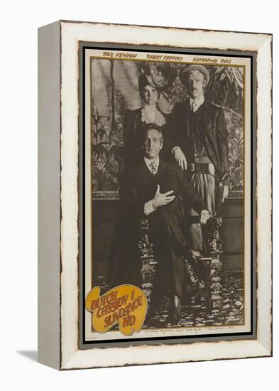 Butch Cassidy and the Sundance Kid, French Movie Poster, 1969-null-Framed Stretched Canvas