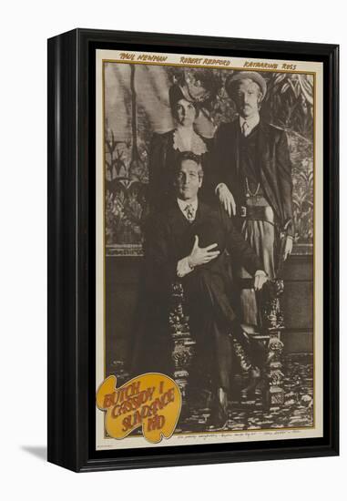 Butch Cassidy and the Sundance Kid, French Movie Poster, 1969-null-Framed Stretched Canvas