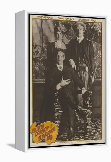 Butch Cassidy and the Sundance Kid, French Movie Poster, 1969-null-Framed Stretched Canvas