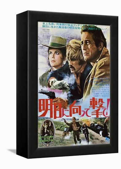 Butch CAssidy and the Sundance Kid, Japanese Poster, Katharine Ross, Robert Redford, Paul Newman-null-Framed Stretched Canvas
