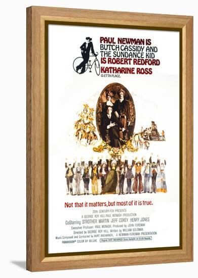 Butch Cassidy and the Sundance Kid, Katharine Ross, Paul Newman, Robert Redford, 1969-null-Framed Stretched Canvas