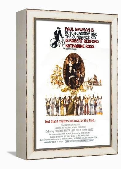 Butch Cassidy and the Sundance Kid, Katharine Ross, Paul Newman, Robert Redford, 1969-null-Framed Stretched Canvas