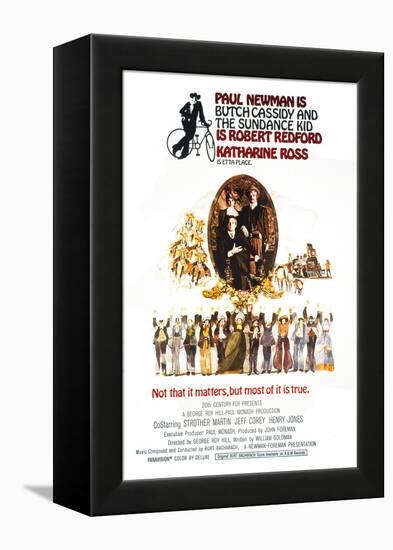 Butch Cassidy and the Sundance Kid, Katharine Ross, Paul Newman, Robert Redford, 1969-null-Framed Stretched Canvas