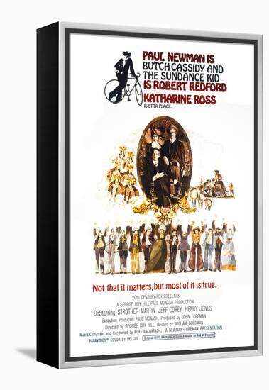 Butch Cassidy and the Sundance Kid, Katharine Ross, Paul Newman, Robert Redford, 1969-null-Framed Stretched Canvas