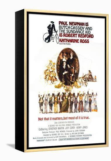 Butch Cassidy and the Sundance Kid, Katharine Ross, Paul Newman, Robert Redford, 1969-null-Framed Stretched Canvas