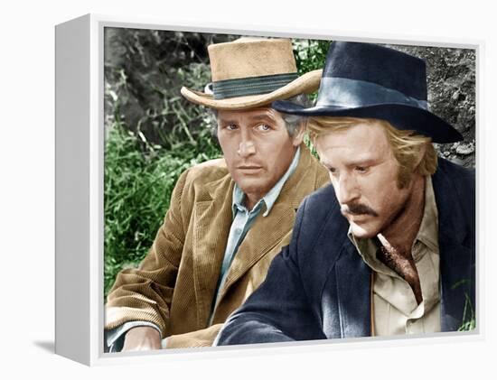 Butch CAssidy and the Sundance Kid, L-R: Paul Newman, Robert Redford, 1969-null-Framed Stretched Canvas