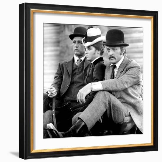 Butch Cassidy and the Sundance Kid, Paul Newman, Katharine Ross, Robert Redford, 1969-null-Framed Photo