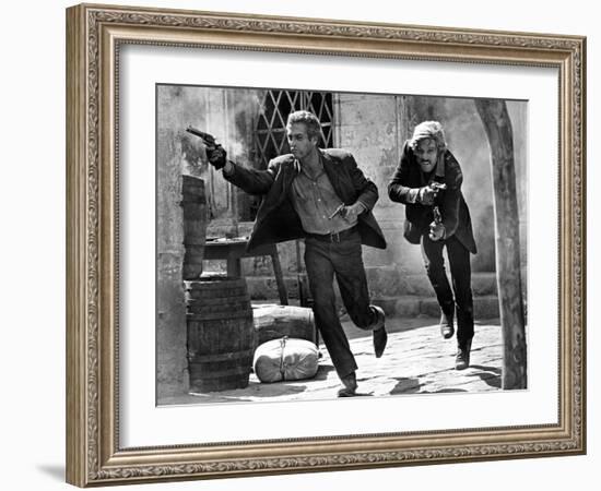 Butch Cassidy and the Sundance Kid, Paul Newman, Robert Redford, 1969-null-Framed Premium Photographic Print