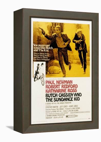 Butch Cassidy and the Sundance Kid, Paul Newman, Robert Redford, 1969-null-Framed Stretched Canvas