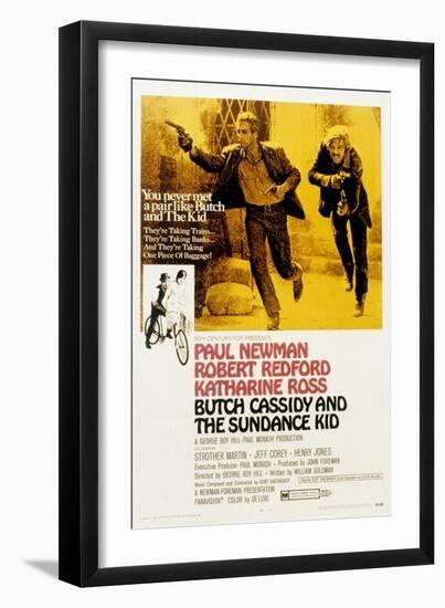 Butch Cassidy and the Sundance Kid, Paul Newman, Robert Redford, 1969-null-Framed Art Print
