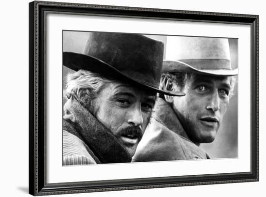 Butch Cassidy and the Sundance Kid, Robert Redford, Paul Newman, 1969-null-Framed Photo