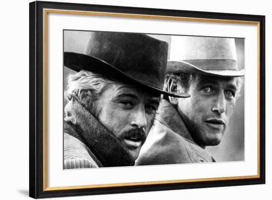 Butch Cassidy and the Sundance Kid, Robert Redford, Paul Newman, 1969-null-Framed Photo