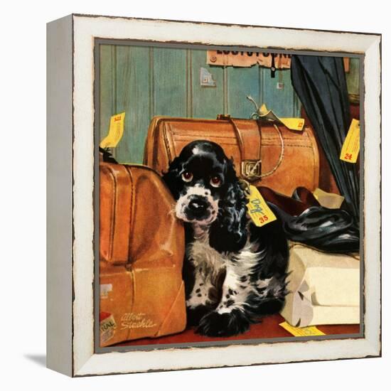 "Butch in Lost & Found," January 29, 1949-Albert Staehle-Framed Premier Image Canvas