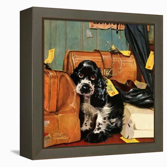 "Butch in Lost & Found," January 29, 1949-Albert Staehle-Framed Premier Image Canvas