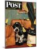 "Butch in Lost & Found," Saturday Evening Post Cover, January 29, 1949-Albert Staehle-Mounted Giclee Print