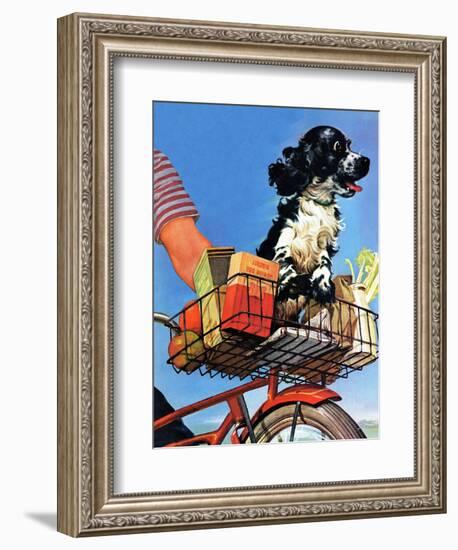 "Butch's Bike Ride," June 23, 1945-Albert Staehle-Framed Giclee Print