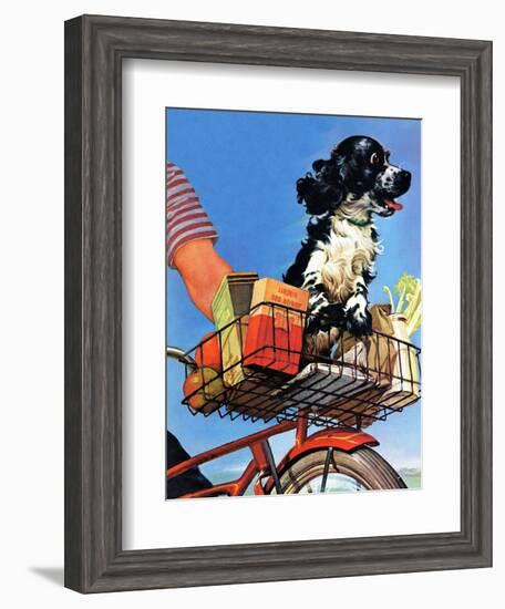 "Butch's Bike Ride," June 23, 1945-Albert Staehle-Framed Giclee Print