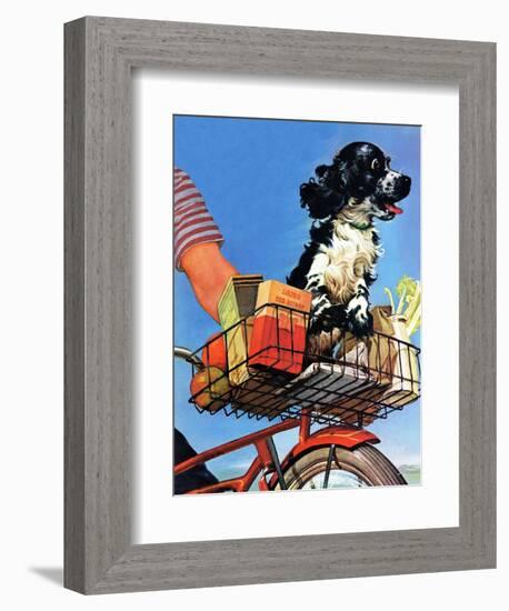 "Butch's Bike Ride," June 23, 1945-Albert Staehle-Framed Giclee Print