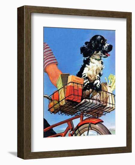 "Butch's Bike Ride," June 23, 1945-Albert Staehle-Framed Giclee Print