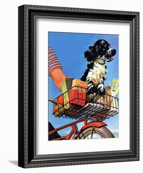 "Butch's Bike Ride," June 23, 1945-Albert Staehle-Framed Giclee Print