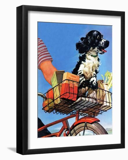 "Butch's Bike Ride," June 23, 1945-Albert Staehle-Framed Giclee Print