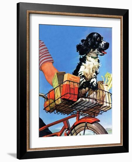 "Butch's Bike Ride," June 23, 1945-Albert Staehle-Framed Giclee Print