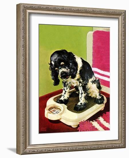 "Butch Weighs In," September 1, 1945-Albert Staehle-Framed Giclee Print