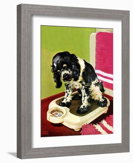 "Butch Weighs In," September 1, 1945-Albert Staehle-Framed Giclee Print