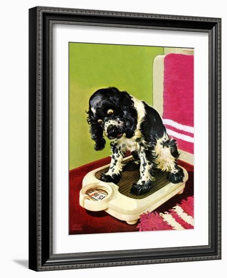 "Butch Weighs In," September 1, 1945-Albert Staehle-Framed Giclee Print