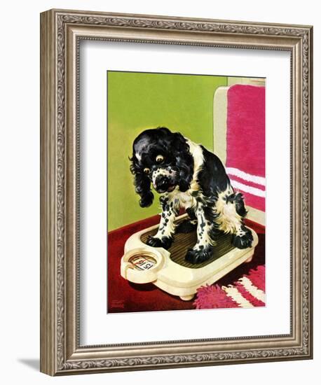 "Butch Weighs In," September 1, 1945-Albert Staehle-Framed Giclee Print