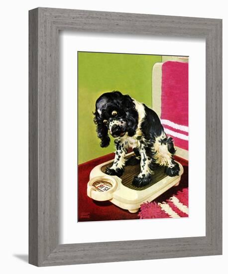 "Butch Weighs In," September 1, 1945-Albert Staehle-Framed Giclee Print